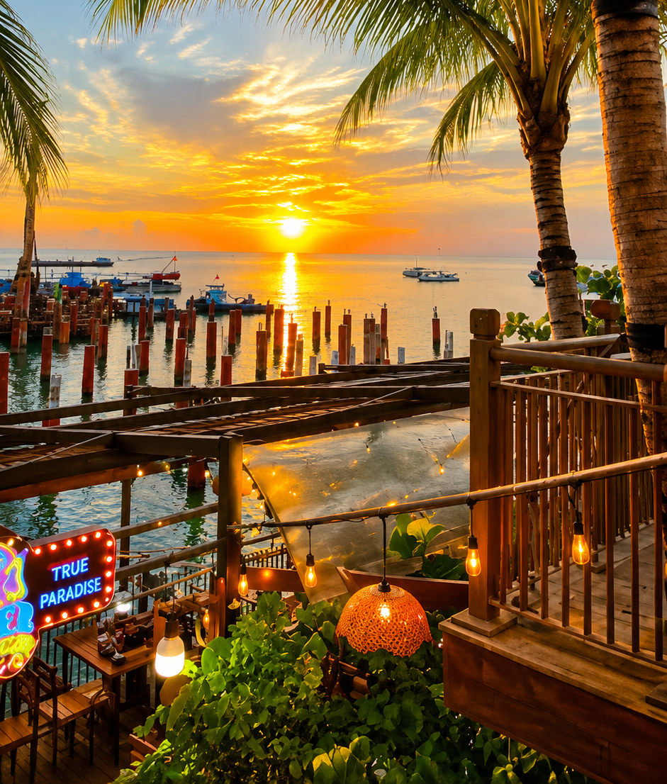 Hoàng hôn nhìn từ ban công